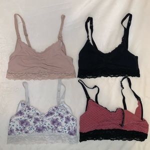Clip down nursing bra set